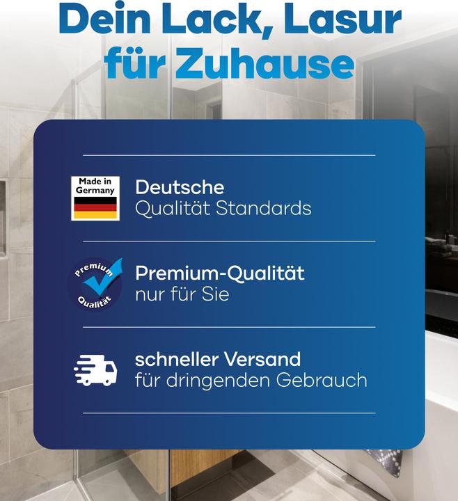 Produktbild Plid Fliesenlack Set 1,5l glänzend für ca. 16m² / Lackierset +0,5l Anlauger (Lichtgrau, 1.50 l)