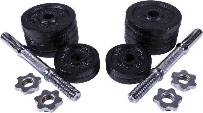 Produktbild Gorilla Sports Kurzhantelset (8 x 2.5 kg, 4 x 1.25 kg)