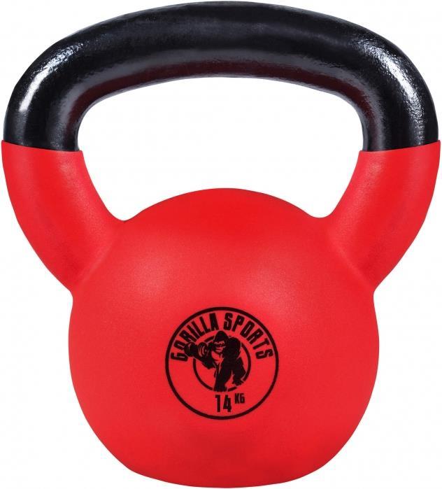 Produktbild Gorilla Sports Kettlebell (1 x 18 kg, 1 x 22 kg, 1 x 20 kg, 1 x 8 kg, 1 x 32 kg, 1 x 12 kg, 1 x 4 kg, 1 x 28 kg, 1 x 16 kg, 1 x 14 kg, 1 x 24 kg, 1 x 30 kg)