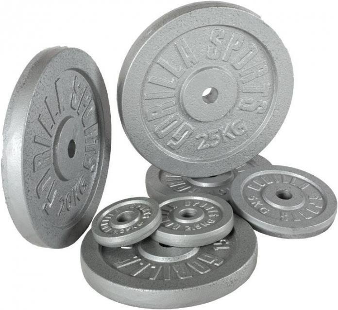 Immagine prodotto Gorilla Sports Peso piastra in argento fuso 0,5-30 KG (1 x 25 kg)