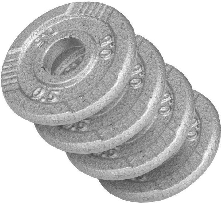 Actual product image Gorilla Sports Weight plate cast iron Gripper 0,5-20 KG (4 x 0.5 kg)