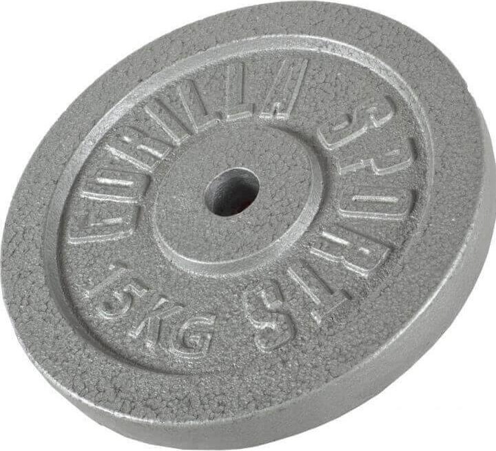 Actual product image Gorilla Sports Weight plate cast silver 0,5-30 KG (1 x 15 kg)
