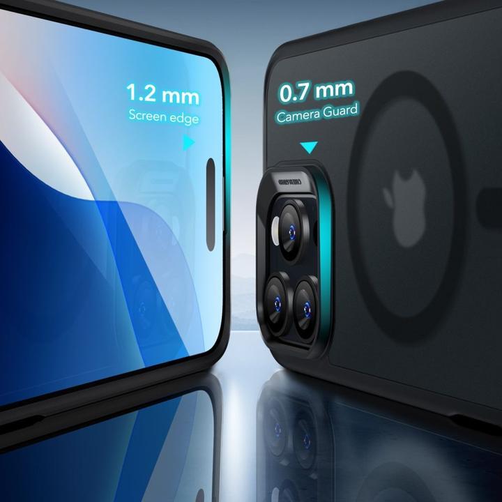 Immagine prodotto ESR Classico Ibrido Halolock Magsafe E Vetro Temperato Iphone 16 Pro Max Smerigliato Nero (Apple iPhone 16 Pro Max)