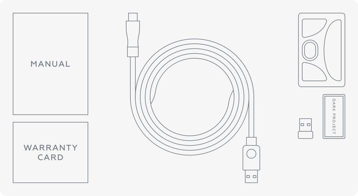 Actual product image Dark Project - Novus SE Black (Wireless, Cable)