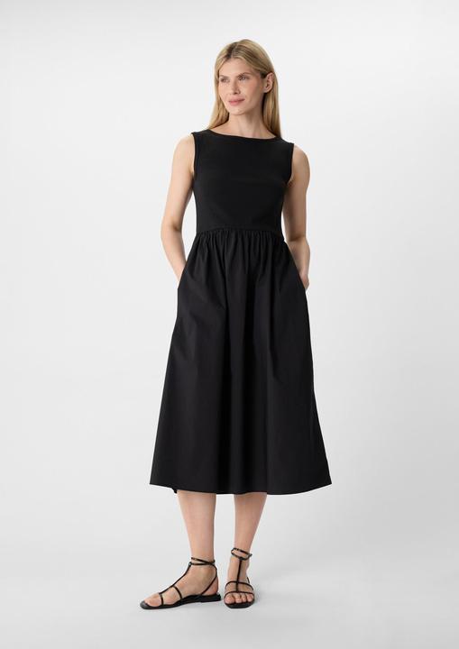 Image du produit Comma Kleid Midikleid aus Popeline-Jersey-Mix (42)