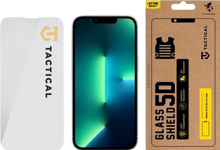Actual product image Tactical Glass 2.5D Apple iPhone 13/13 Pro Clear (1 pcs., Apple iPhone 13, Apple iPhone 13 Pro)