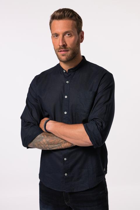 Produktbild JP1880 Hemd, Langarm, Leinenmix, Stehkragen, Modern Fit (L)