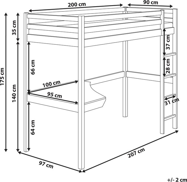 Produktbild Beliani Loury (90 x 200 cm)