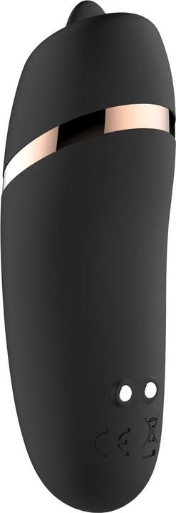 Actual product image Rosy Gold – Licking Stimulator with Luxury Charging Case – Black