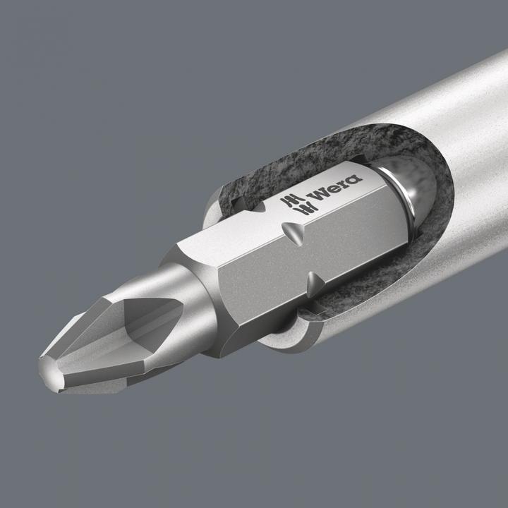 Image du produit Wera Kraftform Kompakt 28 B (PH2X 25mm, PH1 x 25 mm, Pz2x25mm, slot 1 x 5.5 x 25 mm, PZ 1 x 25, slot 1.2 x 6.5 x 25 mm)