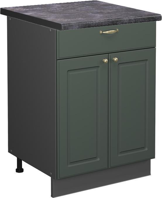 Anthrazit, Grün-Gold Landhaus