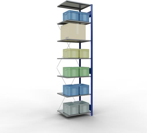 Actual product image Schulte Lagertechnik MULTIplus150 boltless bay system with cross brace