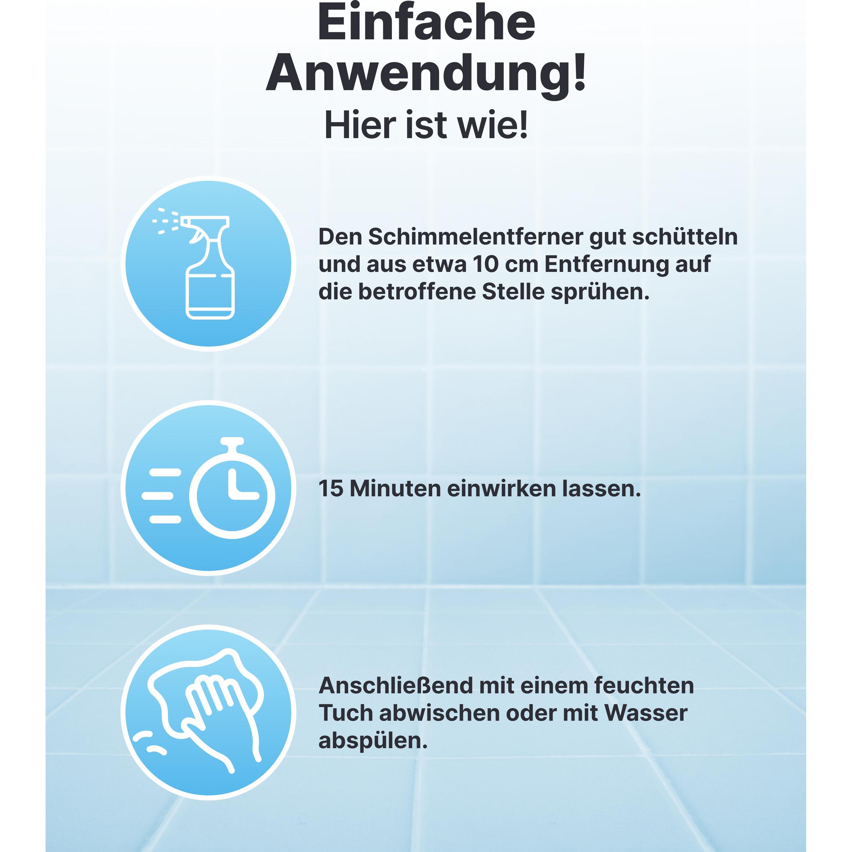 Thumbnail - Plid Anti-Schimmelspray 1L für ca. 3m² / Schimmelentferner Schimmelspray Chlorfrei, Reinigungsmittel, Transparent