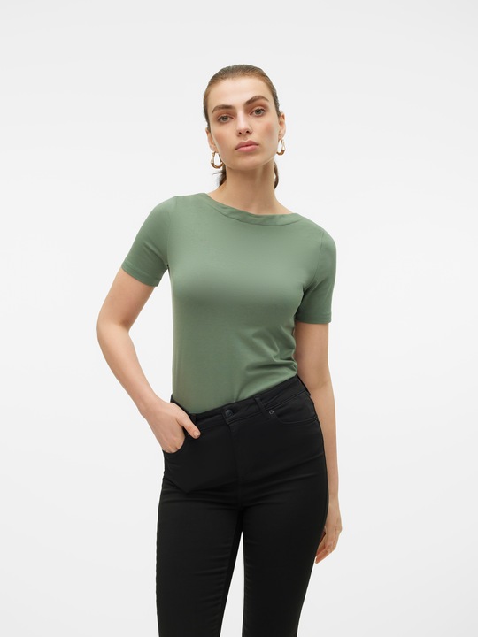 Actual product image Vero Moda Scoop neck top with short sleeves (XS)