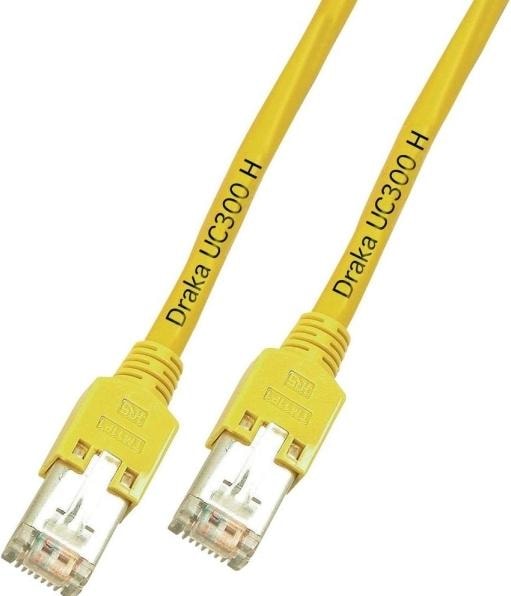 Productafbeelding Draka Fabrikant: EFB Elektronik RJ45 patchkabel F/UTP, Cat.5e, TM11, UC300, 1m, geel De kabel wordt in (F/UTP, CAT5e, 1 m)