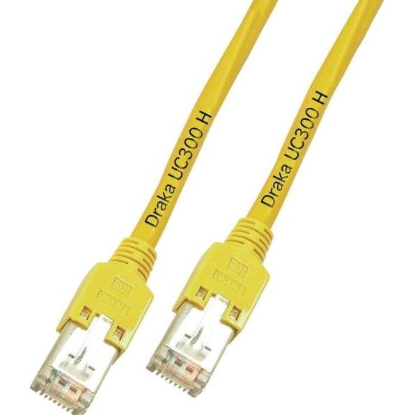 Draka Hersteller: EFB Elektronik RJ45 Patchkabel F/UTP, Cat.5e, TM11, UC300, 1m, gelb Das in Europa gefert (F/UTP, CAT5e...