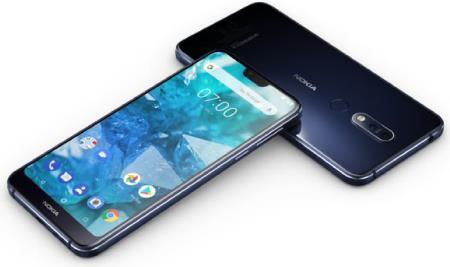 Produktbild Nokia 7.1 (32 GB, Blue, 5.80", Hybrid Dual SIM, 4G)