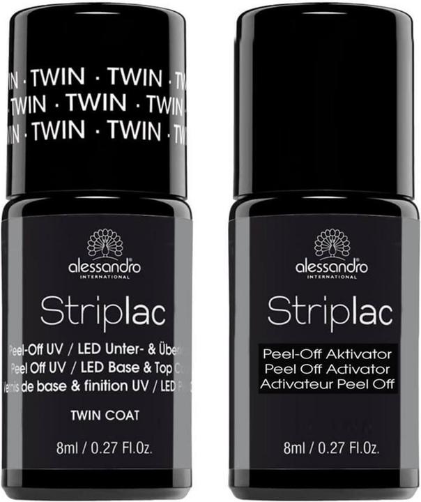 Produktbild Alessandro Striplac - Twin Coat & Peel Off Duo (Abziehbarer Nagellack, Base Coat)