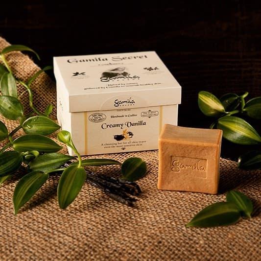 Actual product image Gamila Secret Creamy Vanilla Cleansing Bar for Normal to Dry Skin 115g (Hard soap)