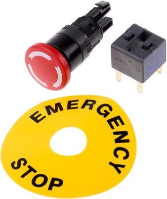 Actual product image APEM Emergency stop switch 2-pole