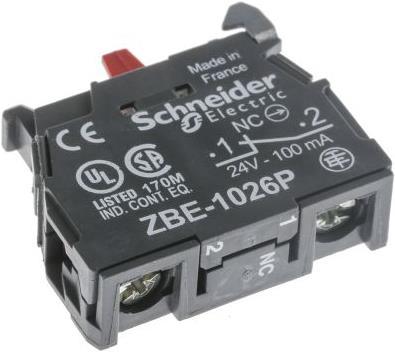 Produktbild Schneider Electric Kontaktblock einzeln 22mm 1Ö Gold