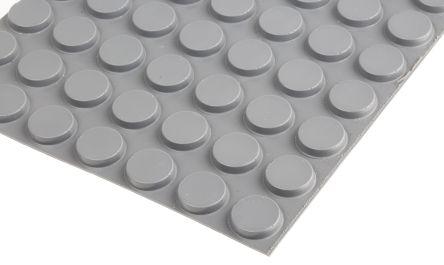 Produktbild RS PRO Grey stick on, 4.1mm H x 19.1mm Dia