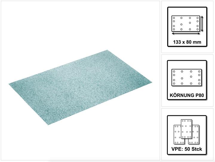 Produktbild Festool Netzschleifmittel STF 80x133 P80 GR NET/50 (P80)