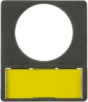 Produktbild Schneider Electric Schildträger m. Schild 24x28mm weiß/gelb