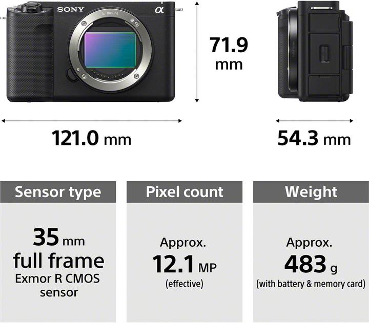 Actual product image Sony ZV-E1 (12.10 Mpx, Full frame)