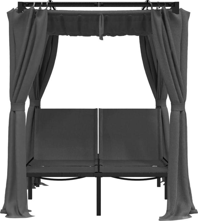 Immagine prodotto vidaXL Sonnenliege mit Vorhängen (207 cm)