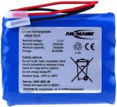 Produktbild Ansmann Li-Ion Battery Pack 3S1P (1 Stk., 18650, 3500 mAh)