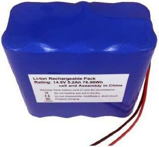 Produktbild RS PRO 18650 14.8V 5200 mAh 4S2P (18650, 5200 mAh)