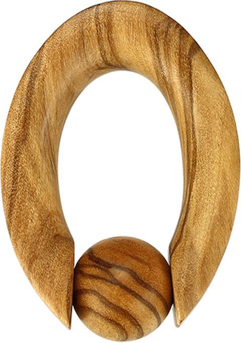 Immagine prodotto Star Piercing Anello di chiusura a sfera ovale in legno d'ulivo (senza ottone, Organico)