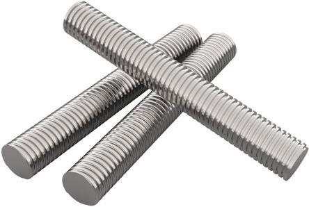 Actual product image RS PRO Zinc Plated Mild Steel Allthread,M8x40