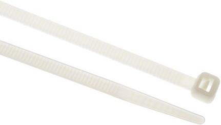 Produktbild RS PRO Kabelbinder Nylon 368x4,8mm weiß (Kunststoffkabelbinder, 368 mm, 100 Stk.)