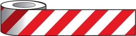 Produktbild RS PRO Markierungsband Rot/weiß (100 mm)