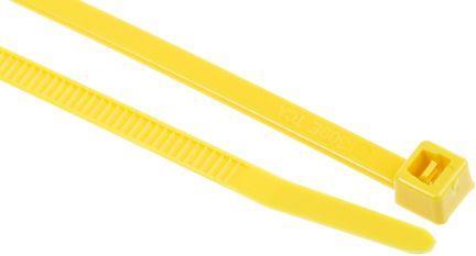 Produktbild HellermannTyton Kabelbinder T30R gelb (Kunststoffkabelbinder, 150 mm, 100 Stk.)