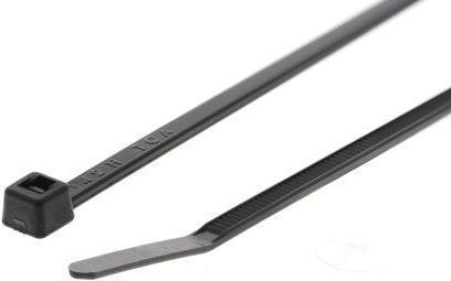 Actual product image HellermannTyton Cable tie black 144x2,5mm (Plastic cable ties, 145 mm, 100 pcs.)