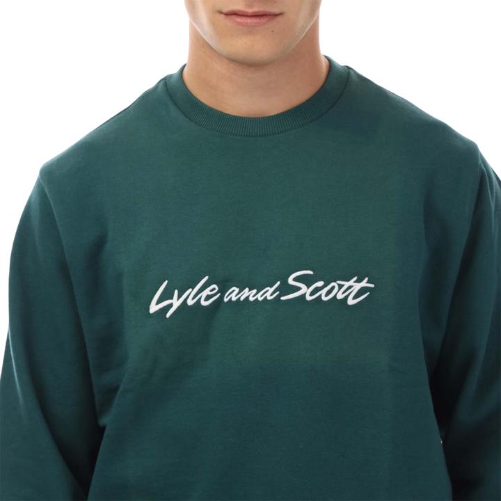 Actual product image Lyle and Scott Mens Script Sweatshirt (M)
