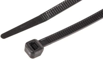 Produktbild RS PRO Kabelbinder schwarz 188x4,8mm (Kunststoffkabelbinder, 190 mm, 100 Stk.)