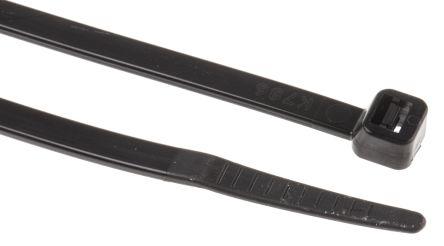 Produktbild RS PRO Kabelbinder schwarz, 188x4,8mm (Kunststoffkabelbinder, 190 mm, 1000 Stk.)