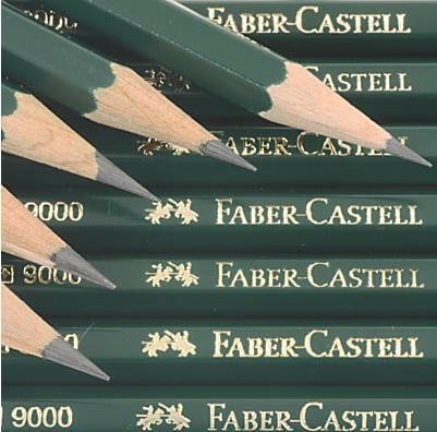 Image du produit Faber-Castell Crayon CASTELL 9000 avec gomme (1 mm, HB, 1 x)