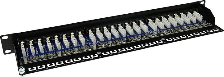 Productafbeelding ACT Categorie: CAT5E. Categorie: CAT5E patchpaneel 24p stp c5e+cover
