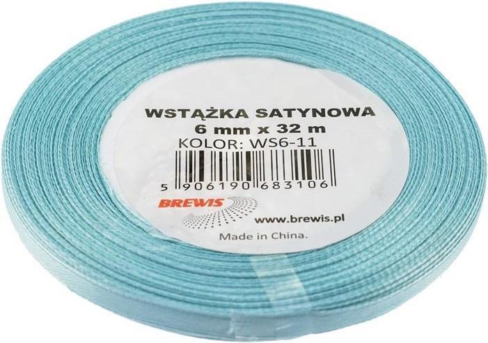 Actual product image Brewis Hellblaues Satinband 6mmx32m