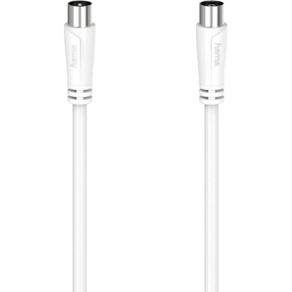 Hama Koax-Stecker – Koax-Kupplung (90 dB, Antennenkabel), Antennenkabel
