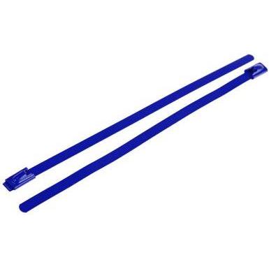 Rs Pro, Kabelbinder, Roller ball tie S/S Coated 150x4.6 Blue (Metallkabelbinder, 150 mm, 100 Stk.)