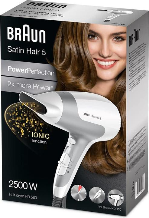 Actual product image Braun Satin Hair 5 HD 580 Power Perfection Solo
