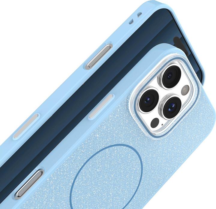 Produktbild OEM Glitter Thin Mag case for iPhone 14 6,1" blue (Apple iPhone 14)