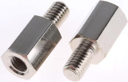 Produktbild RS PRO Steel Hex. Threaded Spacer M6x15mm