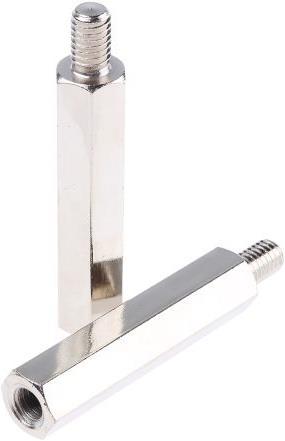 Produktbild RS PRO Steel Hex. Threaded Spacer M6x45mm
